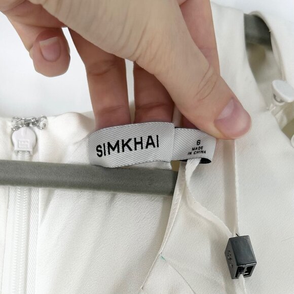 NWOT Jonathan Simkhai Laurette Cape Maxi Dress Size 6 - Picture 8 of 13